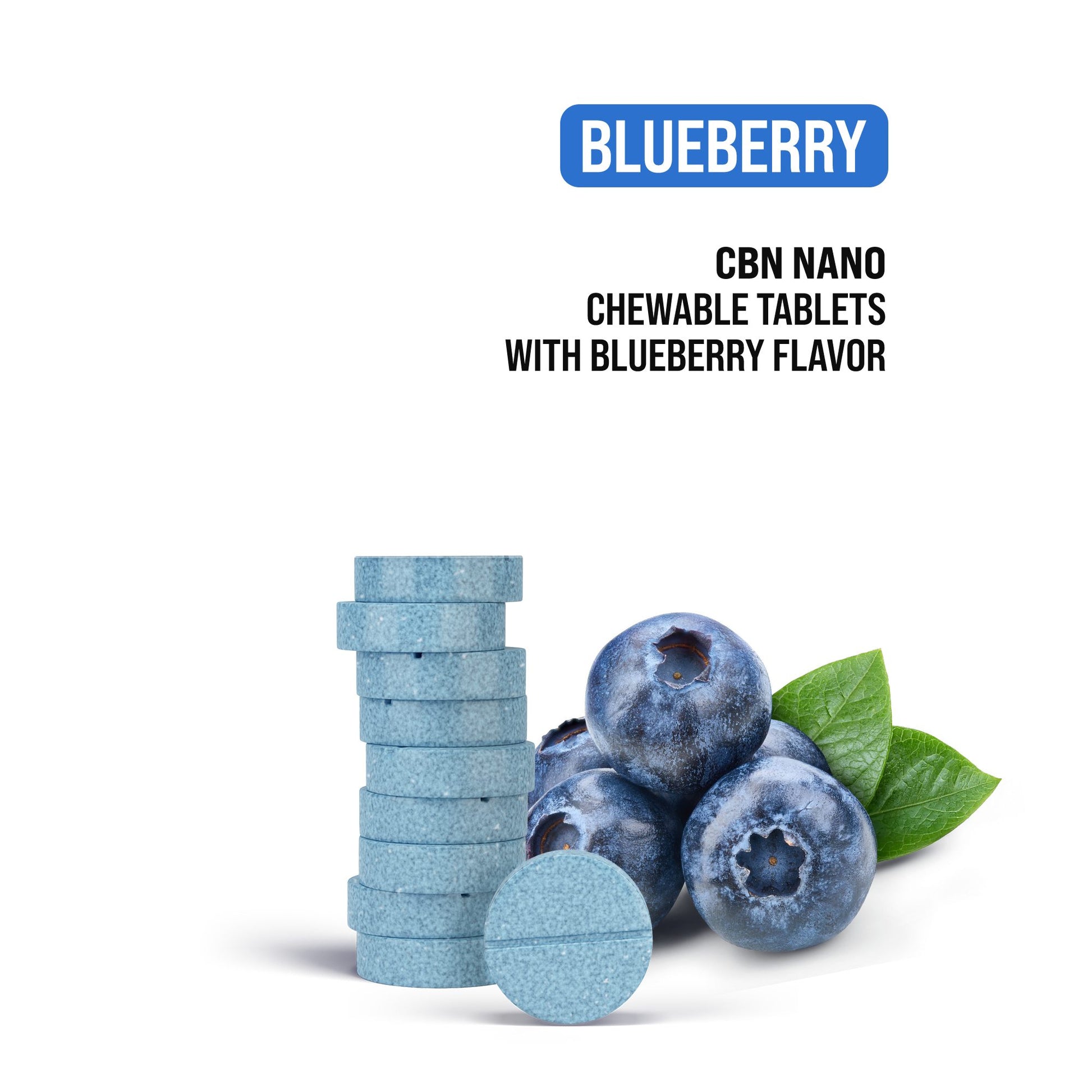 25mg CBN Nano Tablets - Blueberry
