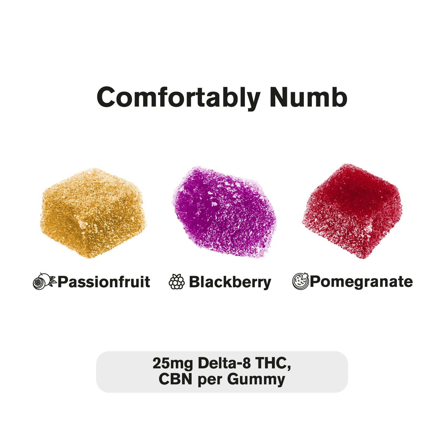 Passionfruit, Blackberry, Pomegranate