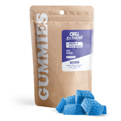 25mg D8 + Live Resin Gummies - OG Kush - Chill Extreme
