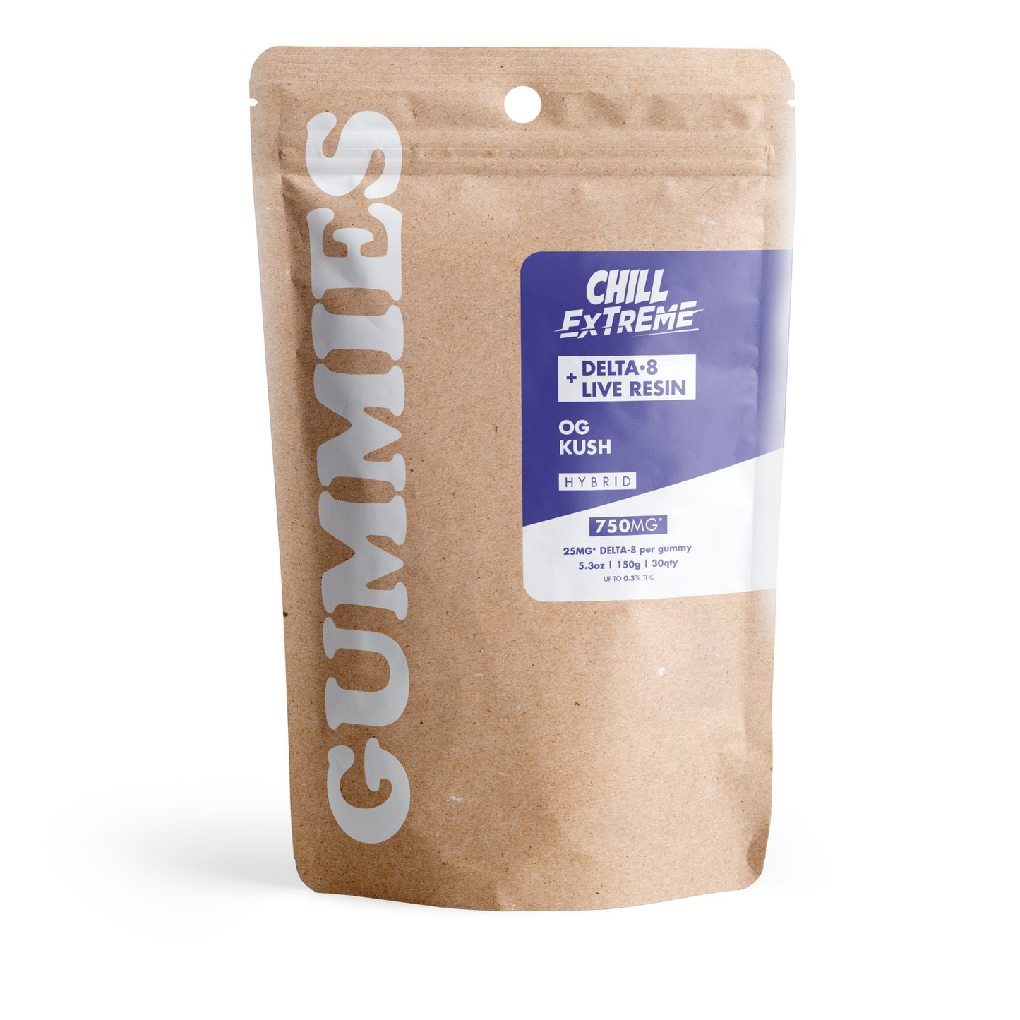 25mg D8 + Live Resin Gummies - OG Kush - Chill Extreme