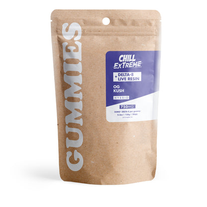 25mg D8 + Live Resin Gummies - OG Kush - Chill Extreme
