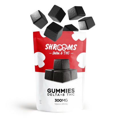 25mg D8, Mushroom Gummy Pouch - Shrooms