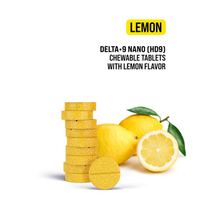 25mg D9 Nano Tablets - Lemon - Chill Plus