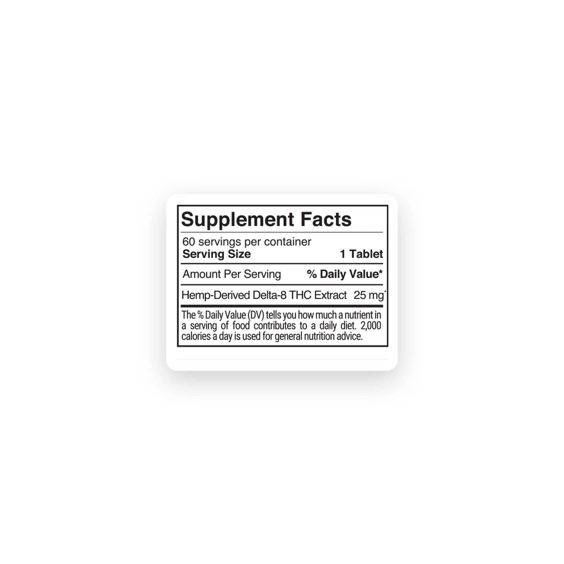 25mg Delta 8 Tablets - Pineapple - Chill Plus