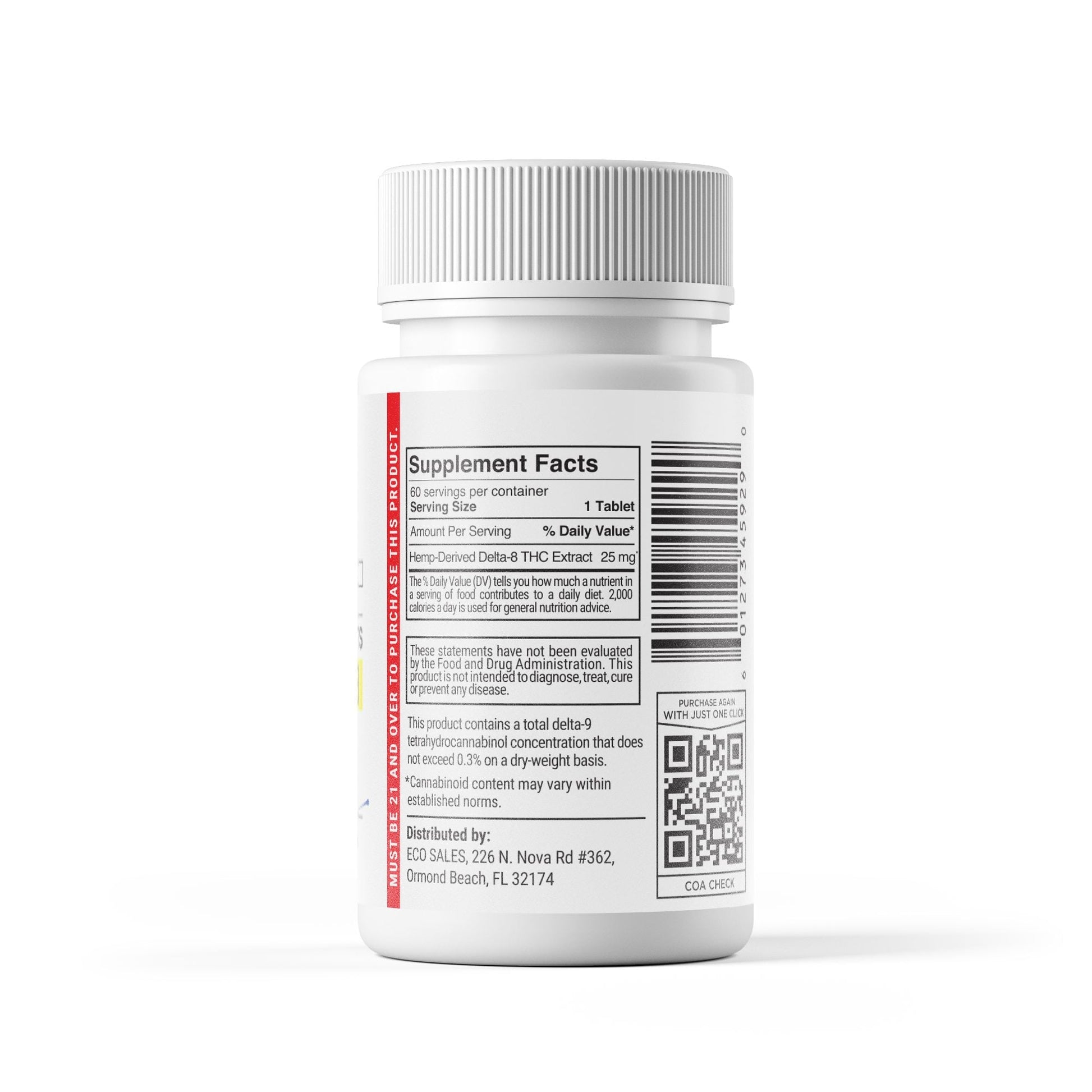 25mg Delta 8 Tablets - Pineapple - Chill Plus