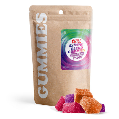 25mg Double Pleasure Blend - D9 & Broad Spectrum CBD - Chill Extreme