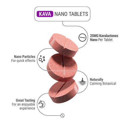 25mg Kava Nano Tablets - Raspberry - Chill Plus