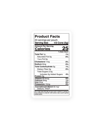 100mg Milk Chocolate Waffle Cones - D8, THCP - Chill Plus