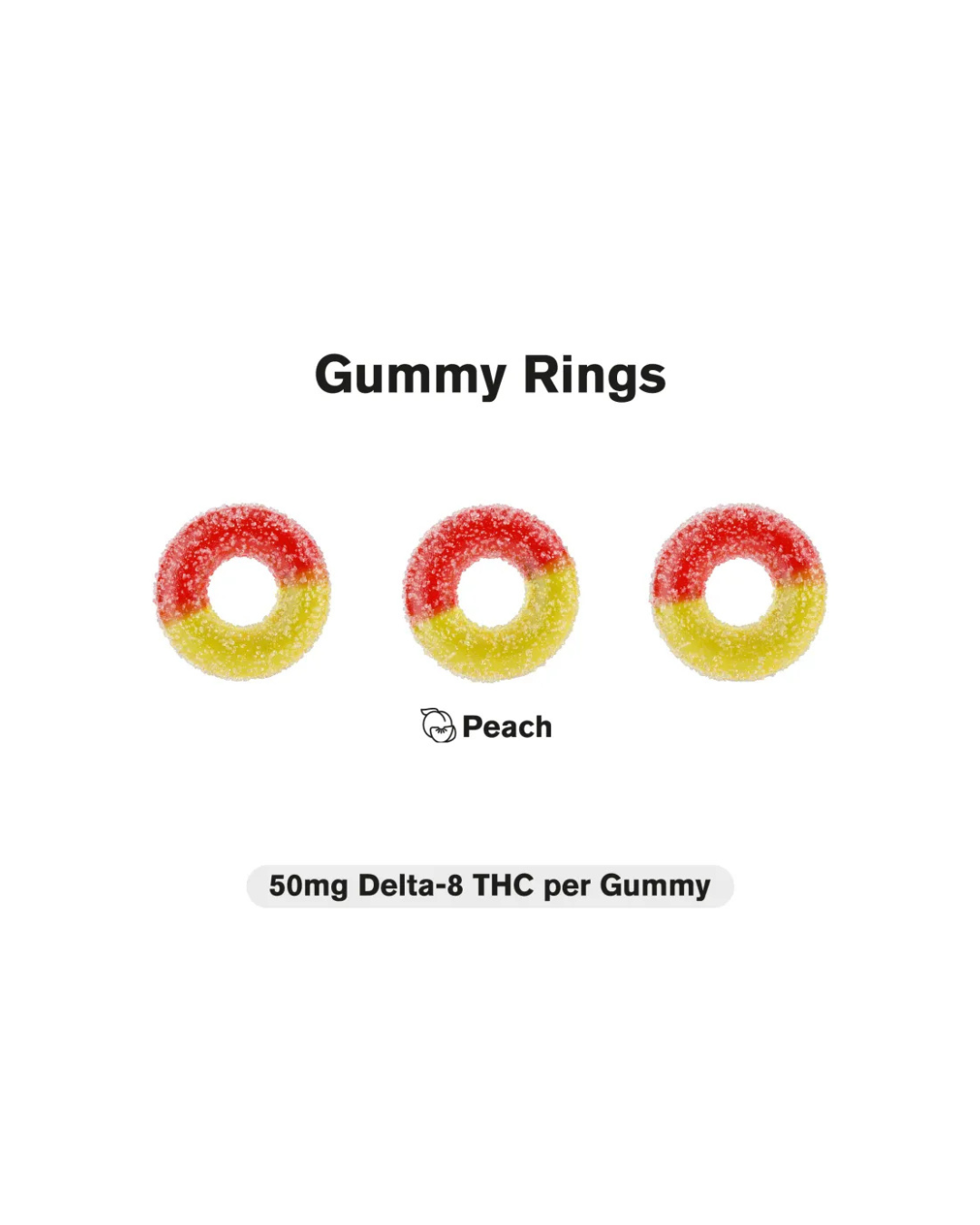 100mg Delta 8 Gummy Rings - Diamond CBD