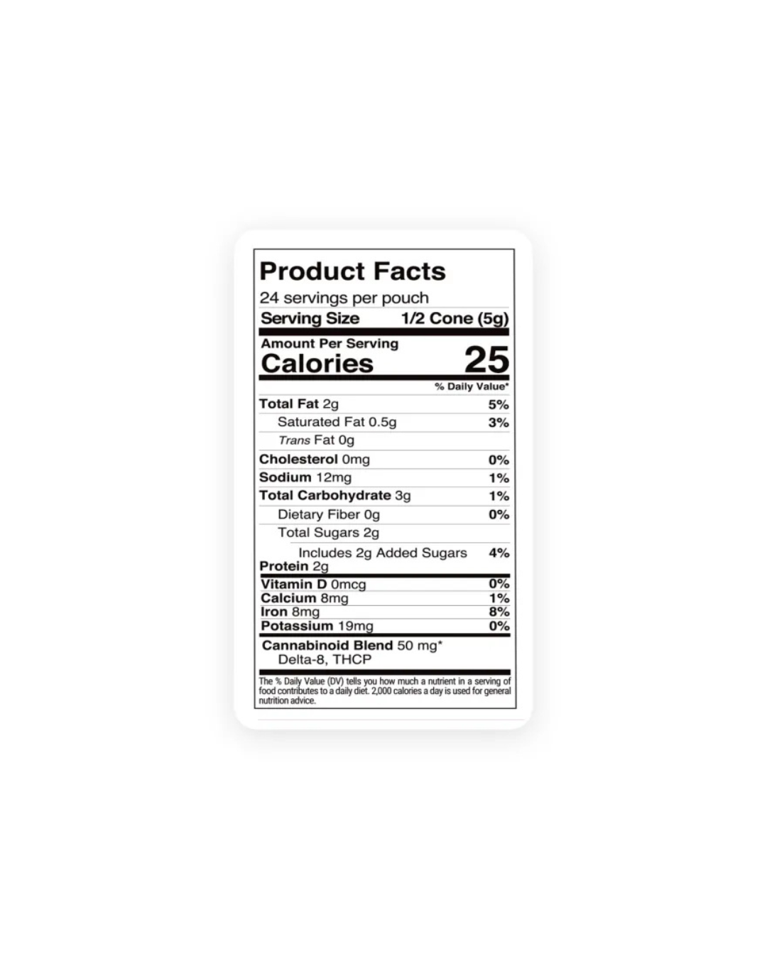 100mg Peanut Butter + Milk Chocolate Waffle Cones - D8, THCP - Chill Plus