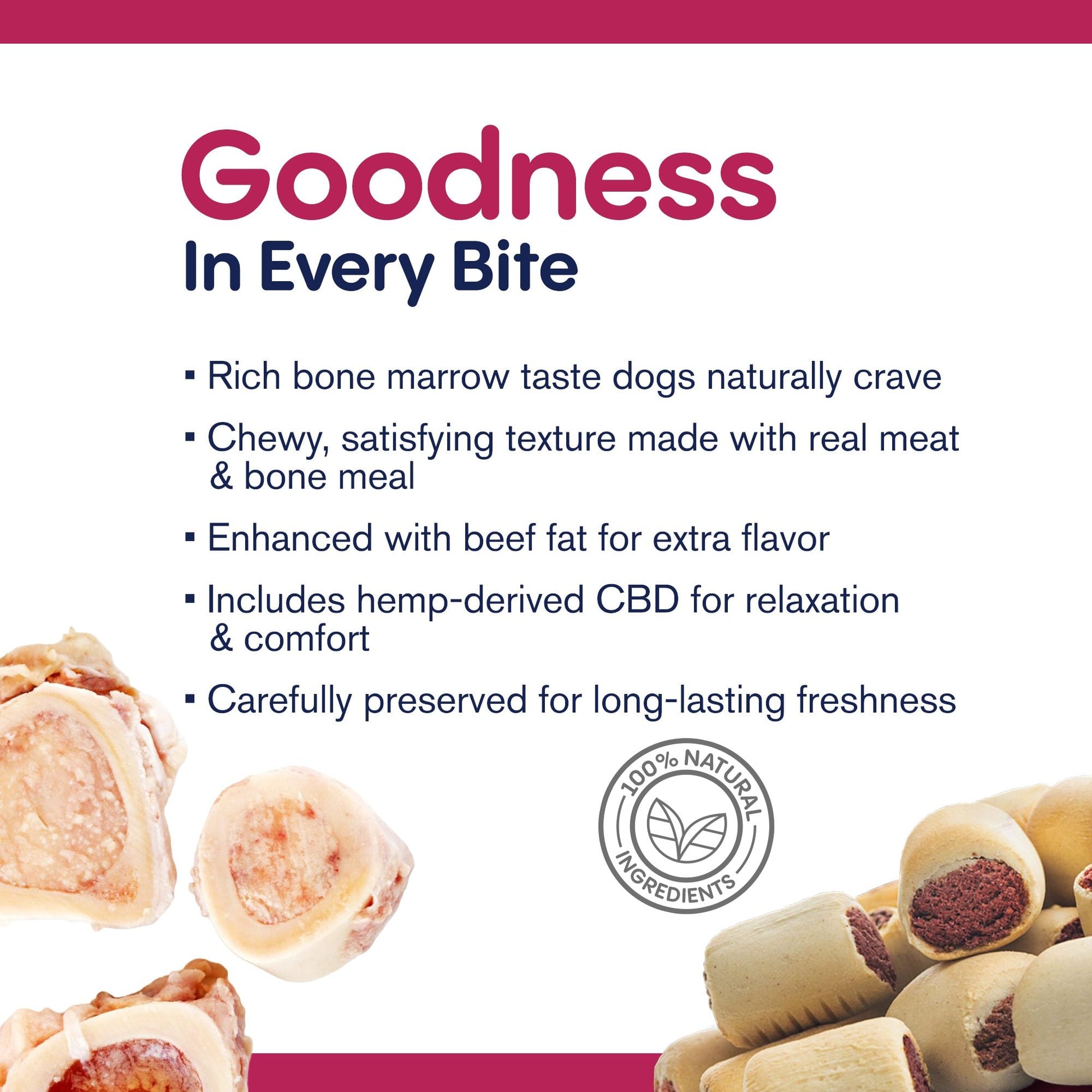 300mg CBD Pet Treats For Dogs - Bone Marrow Chew - MediPets