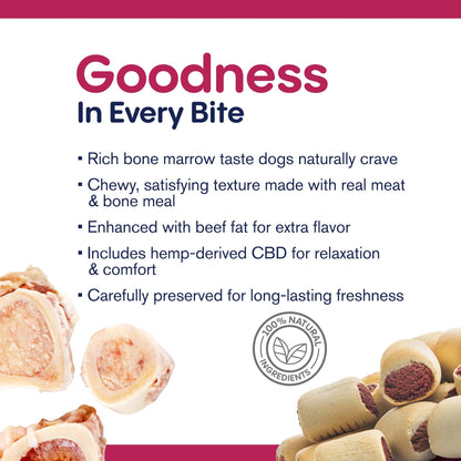 300mg CBD Pet Treats For Dogs - Bone Marrow Chew - MediPets