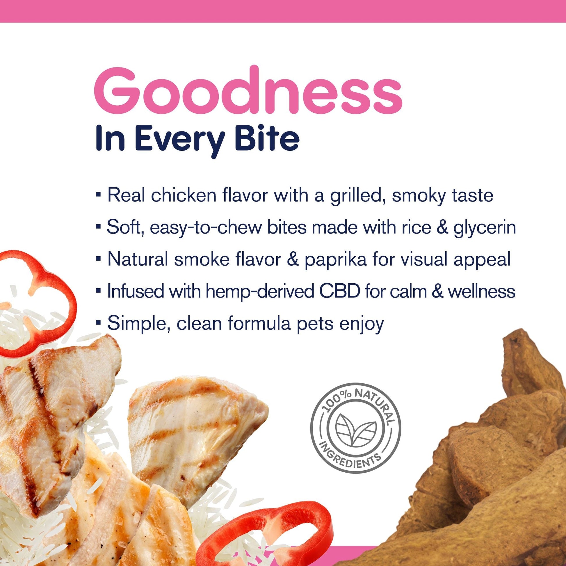 300mg CBD Pet Treats For Dogs - Grilled Chicken - MediPets
