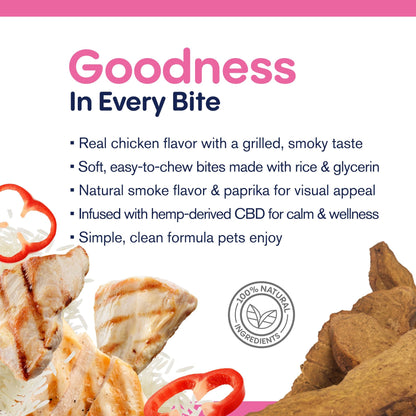300mg CBD Pet Treats For Dogs - Grilled Chicken - MediPets