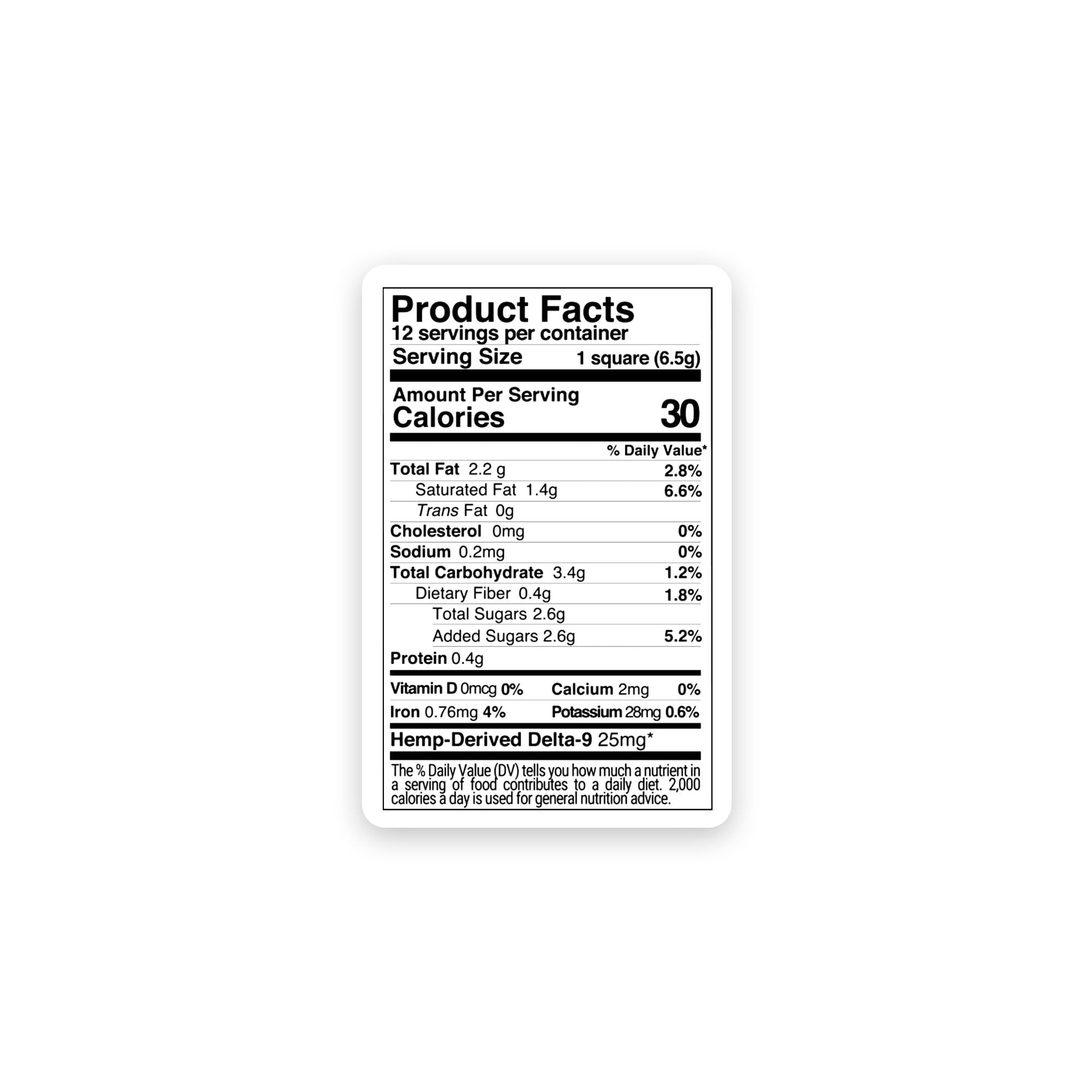 300mg Dark Chocolate Bar – Delta 9 – Fresh
