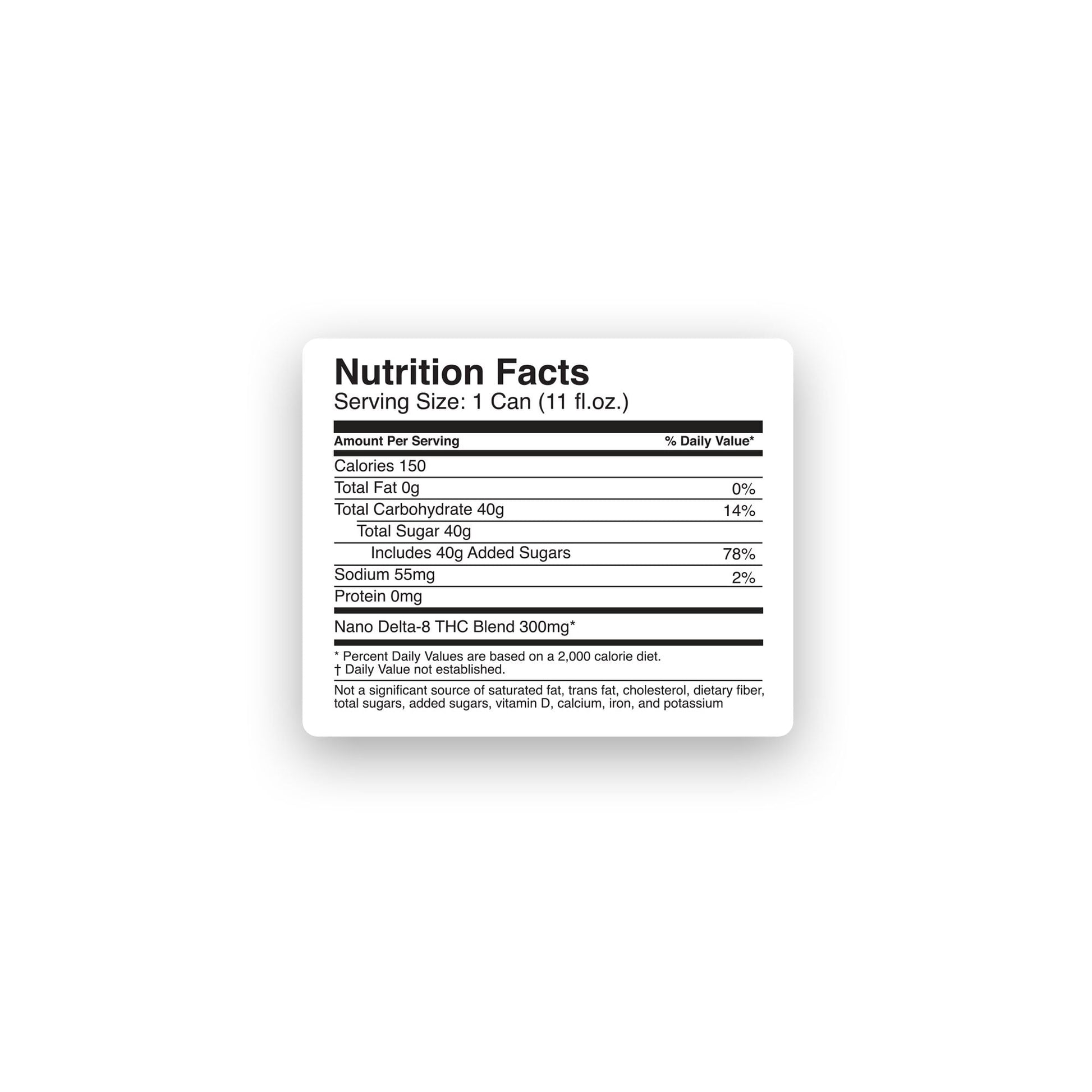 300mg Dr.Red THC Seltzer - D8 Nano - Fresh