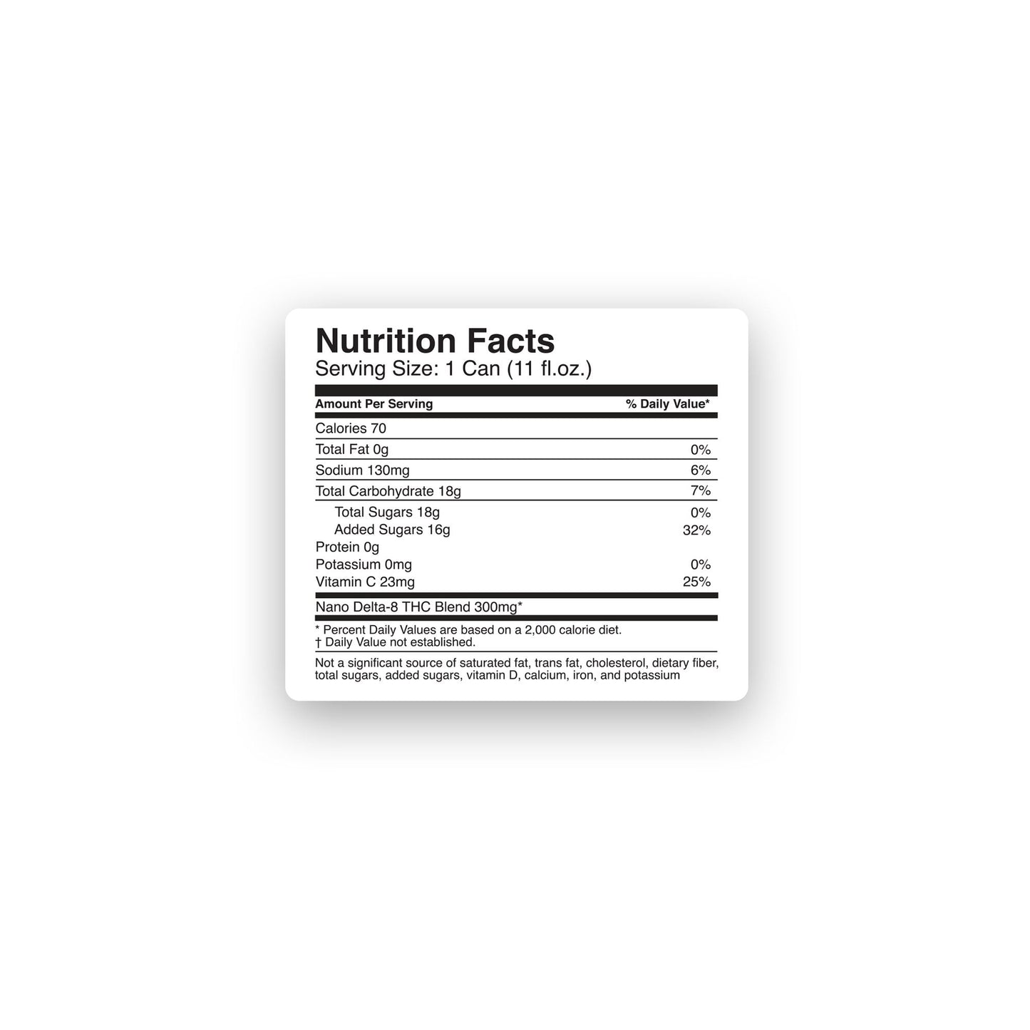 300mg Fruit Punch THC Water - D8 Nano - Fresh