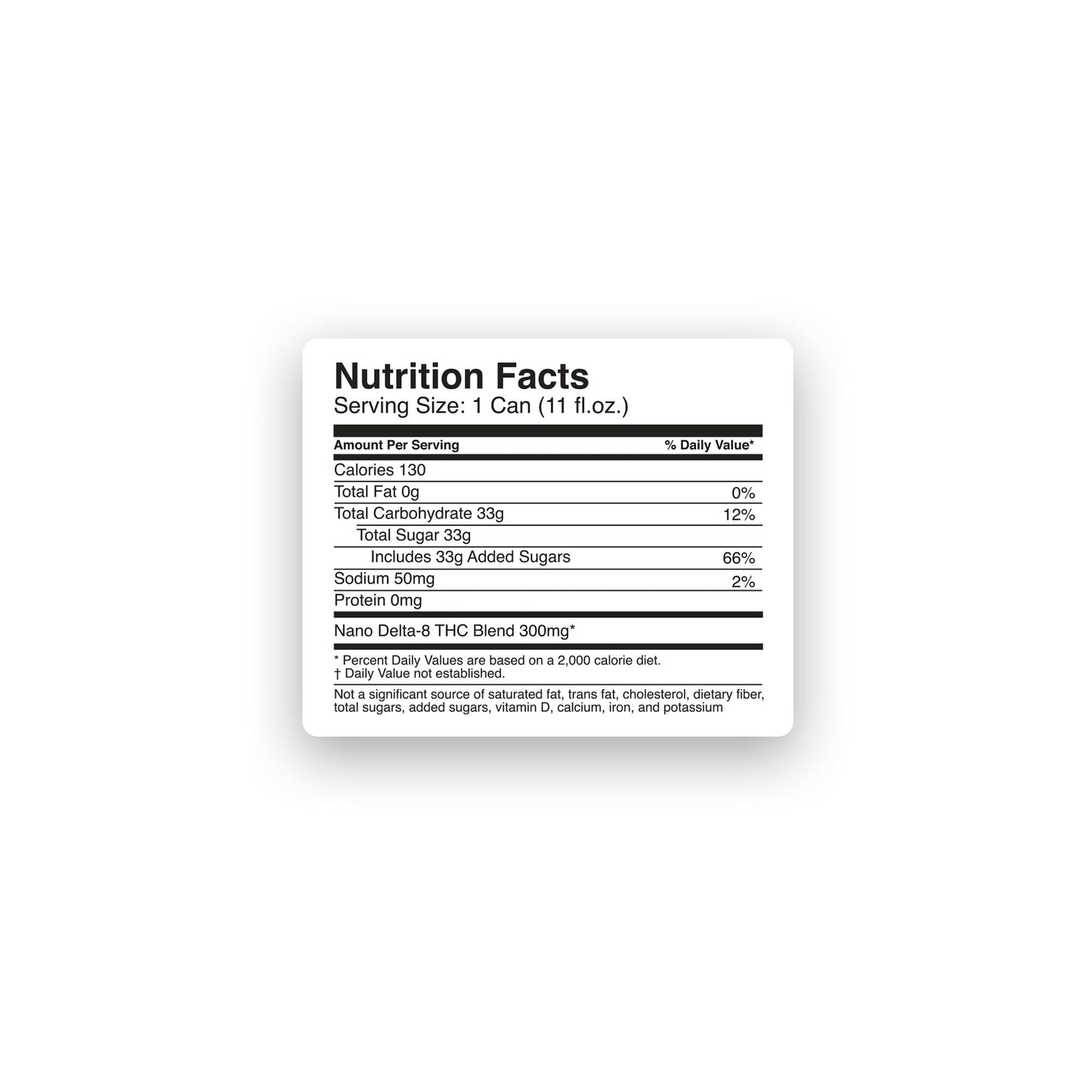 300mg Ginger Ale THC Seltzer - D8 Nano - Fresh