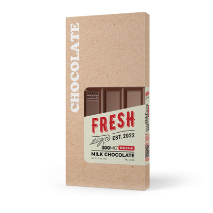 300mg Milk Chocolate Bar – Delta 9 – Fresh