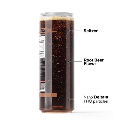 300mg Root Beer THC Seltzer - D8 Nano - Fresh