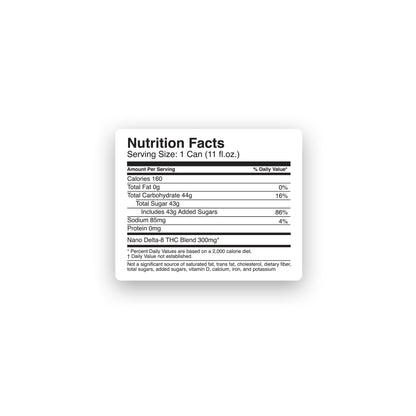 300mg Root Beer THC Seltzer - D8 Nano - Fresh