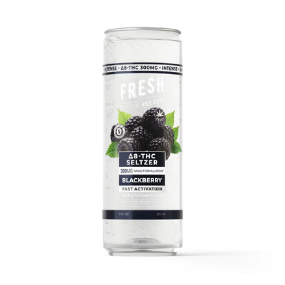 300mg Blackberry THCa Seltzer - D8 Nano - Fresh