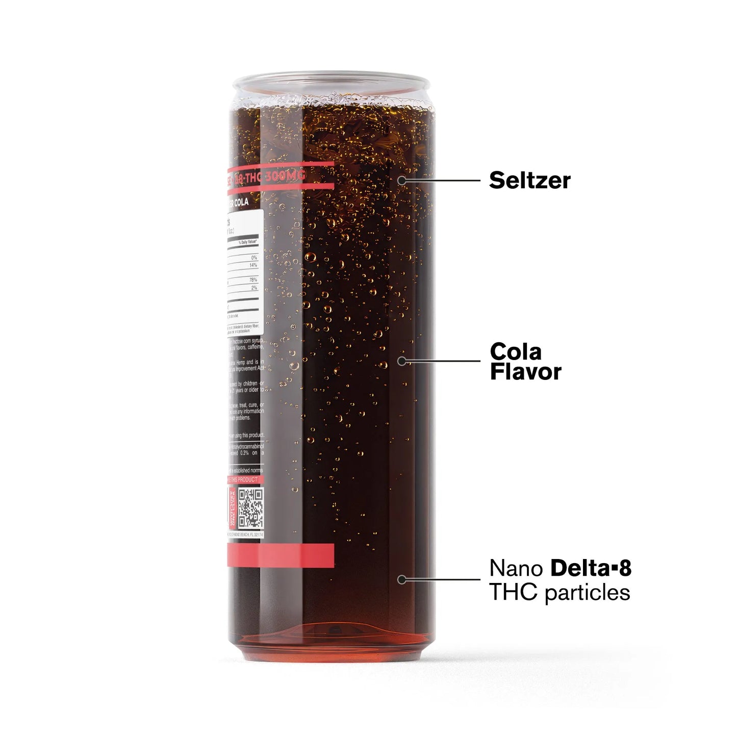 300mg Cola THCa Seltzer - D8 Nano - Fresh