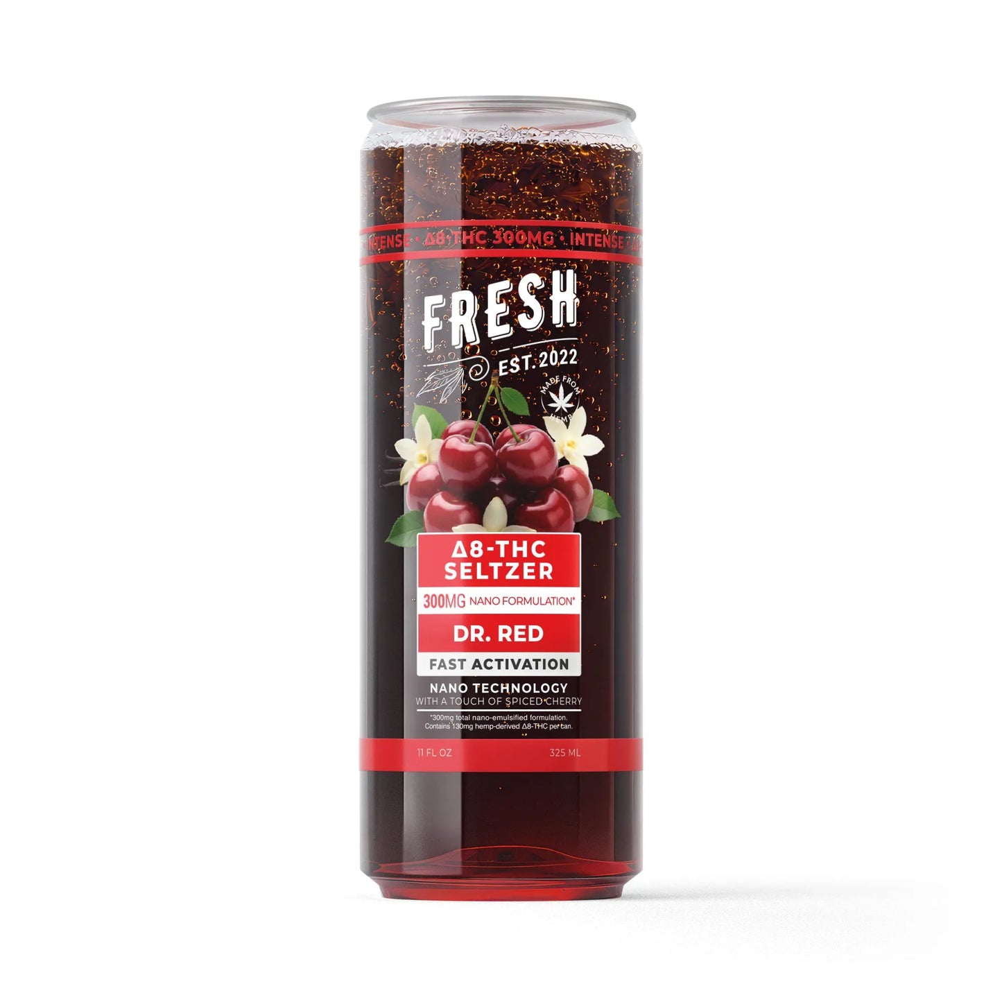 300mg Dr.Red THCa Seltzer - D8 Nano - Fresh