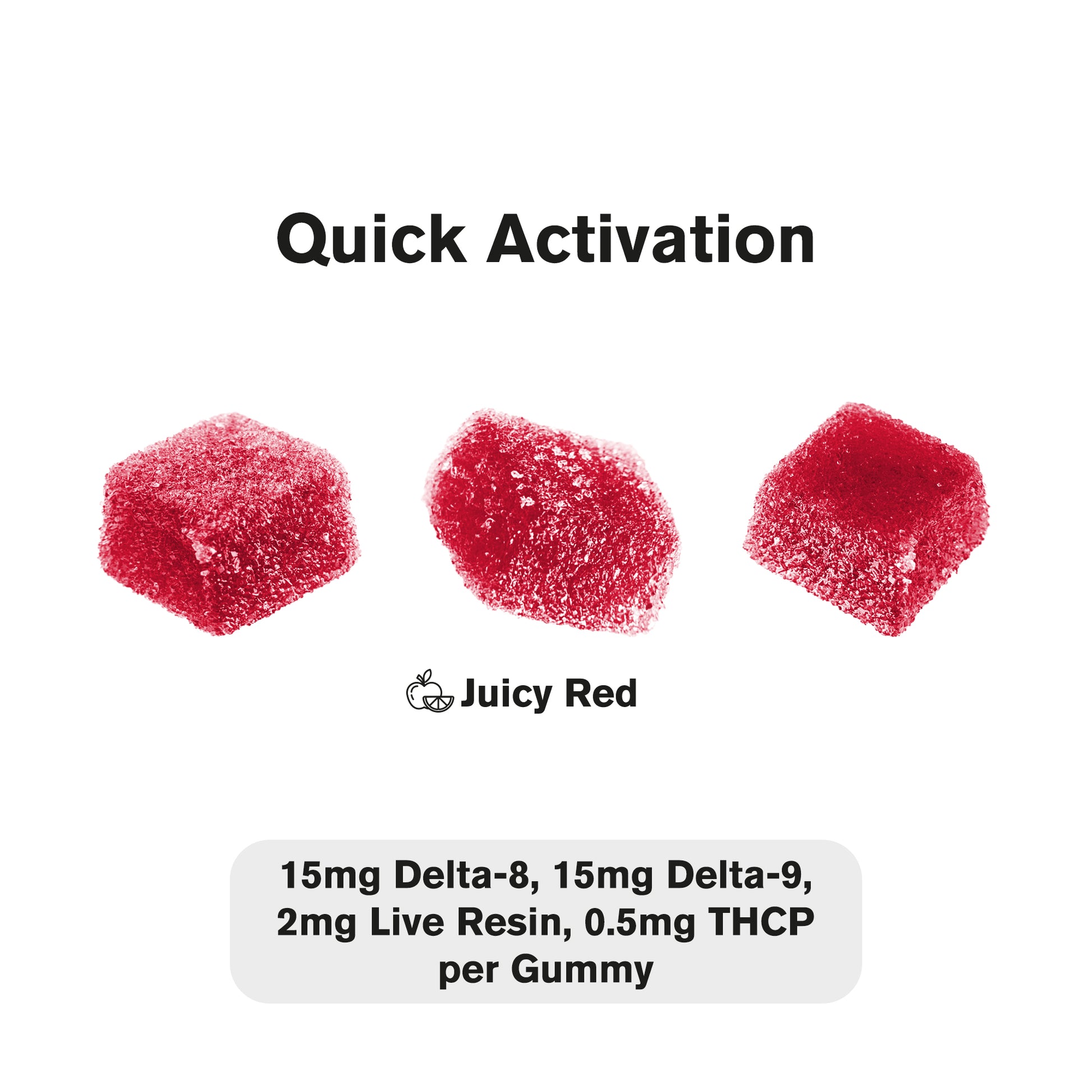 32.5mg D8, D9, THCP, Live Resin Gummies - Chill Extreme