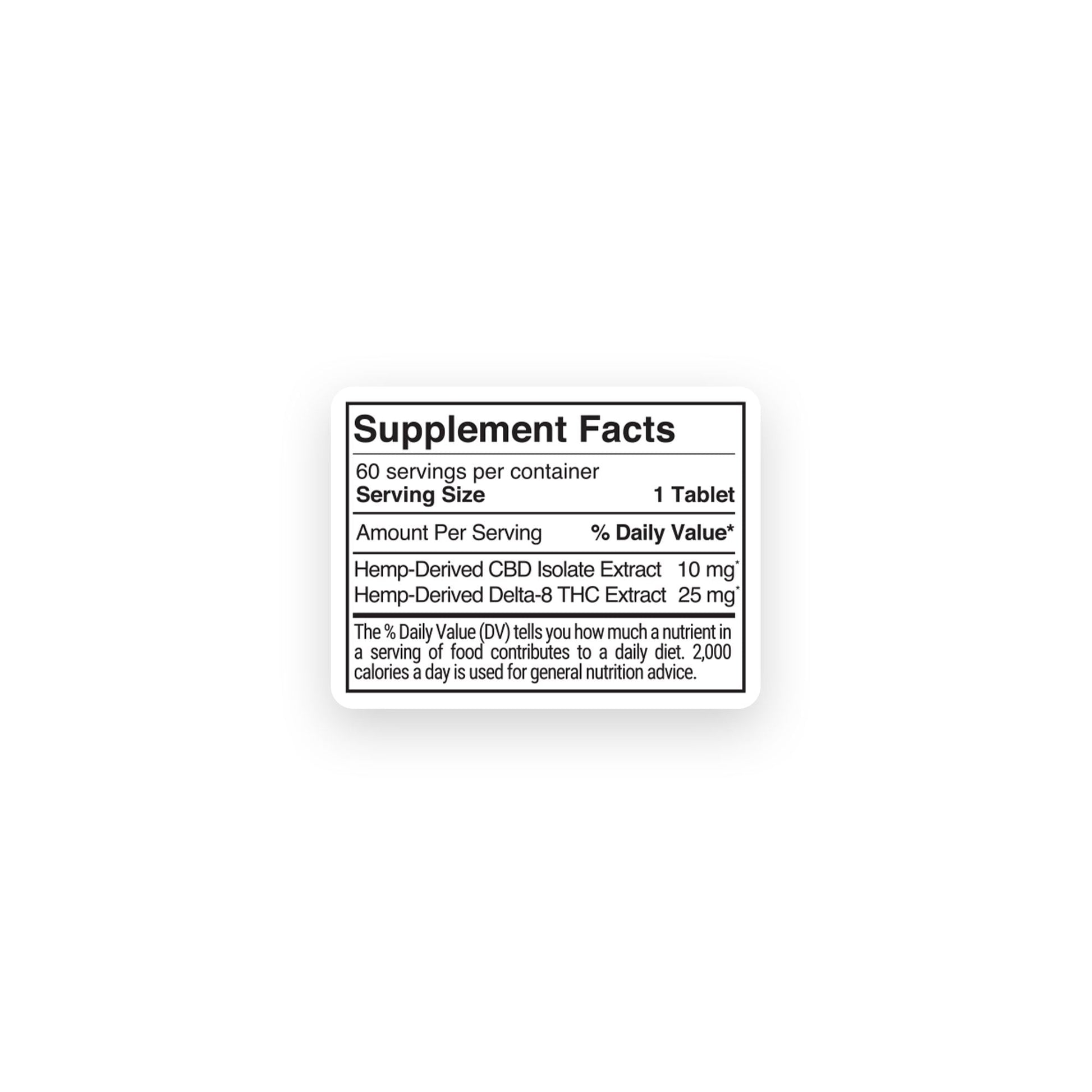 35mg D8 & CBD Isolate Tablets - Mixed Berry - Chill Extreme