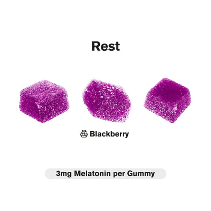 3mg Melatonin Gummies - Blackberry - Rest