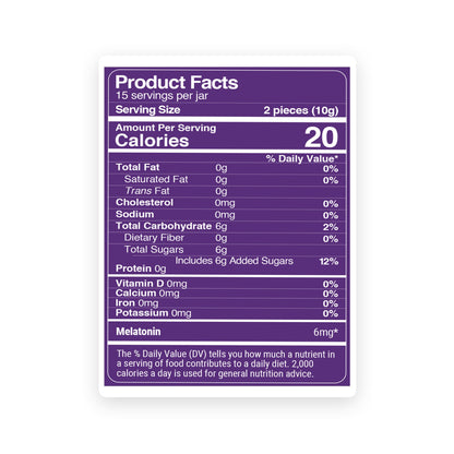 3mg Melatonin Gummies - Blackberry - Rest