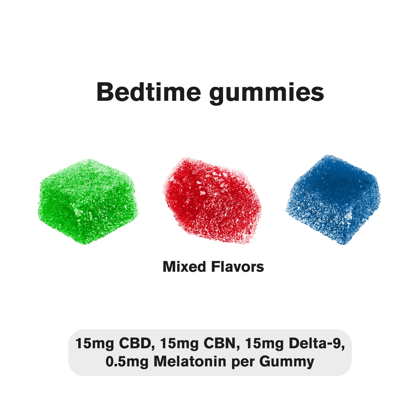 45mg D9, CBD Isolate, CBN, Melatonin Gummies - D9 THC