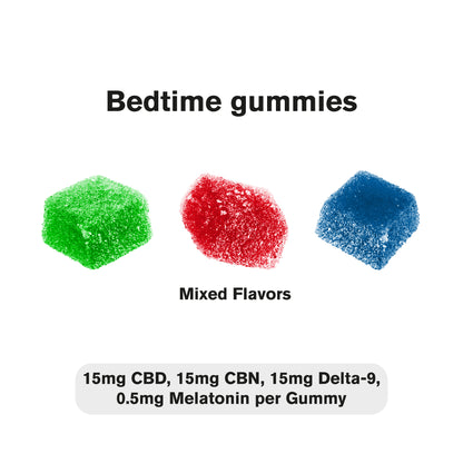 45mg D9, CBD Isolate, CBN, Melatonin Gummies - D9 THC