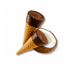 100mg Coconut Flakes + Milk Chocolate Waffle Cones - D8, THCP - Chill Plus