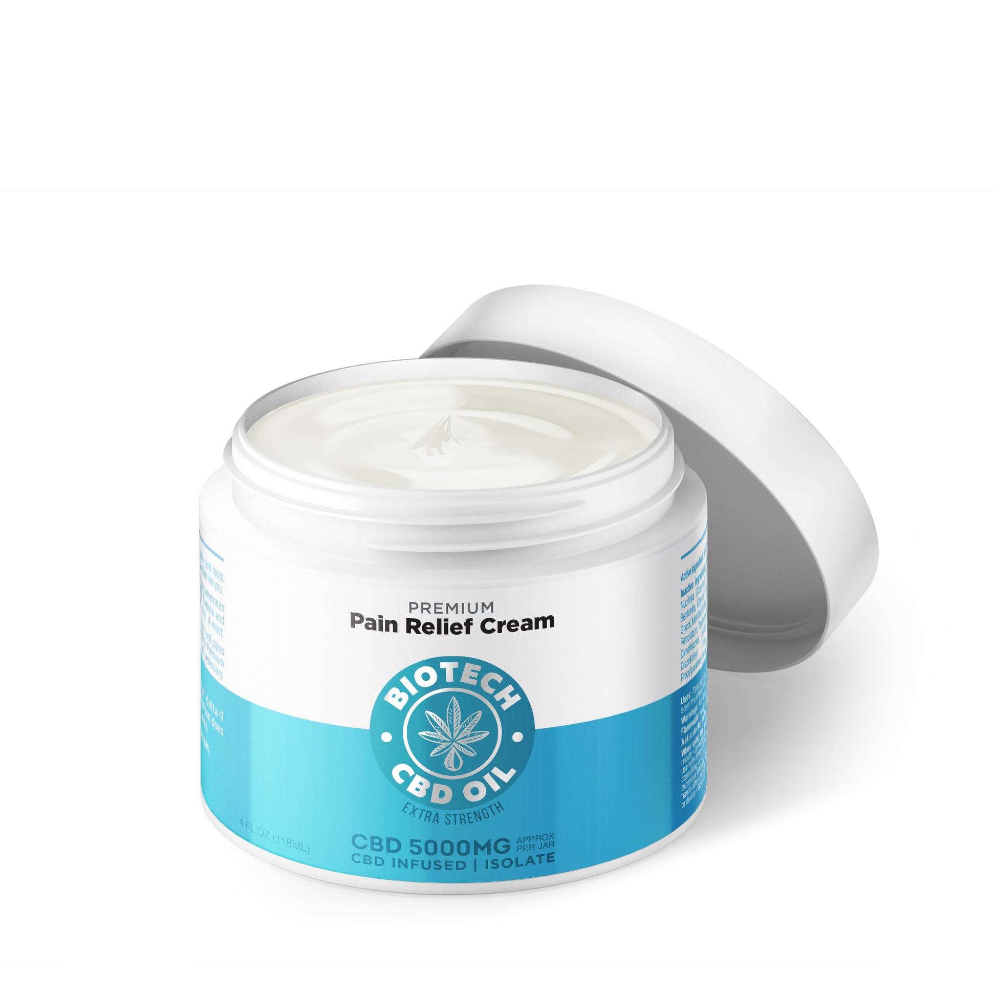 5,000mg CBD Pain Relief Cream - 4oz - Biotech CBD