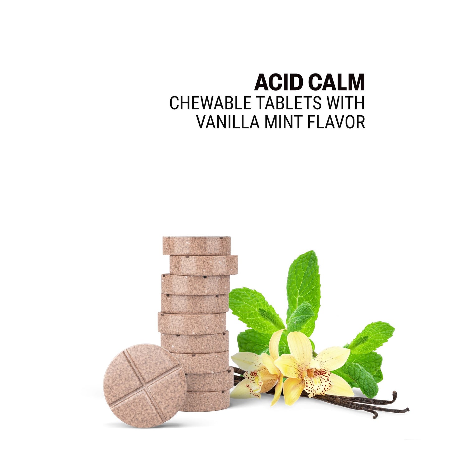 500mg Acid Calm Tablets - Vanilla Mint - Mood Tablets