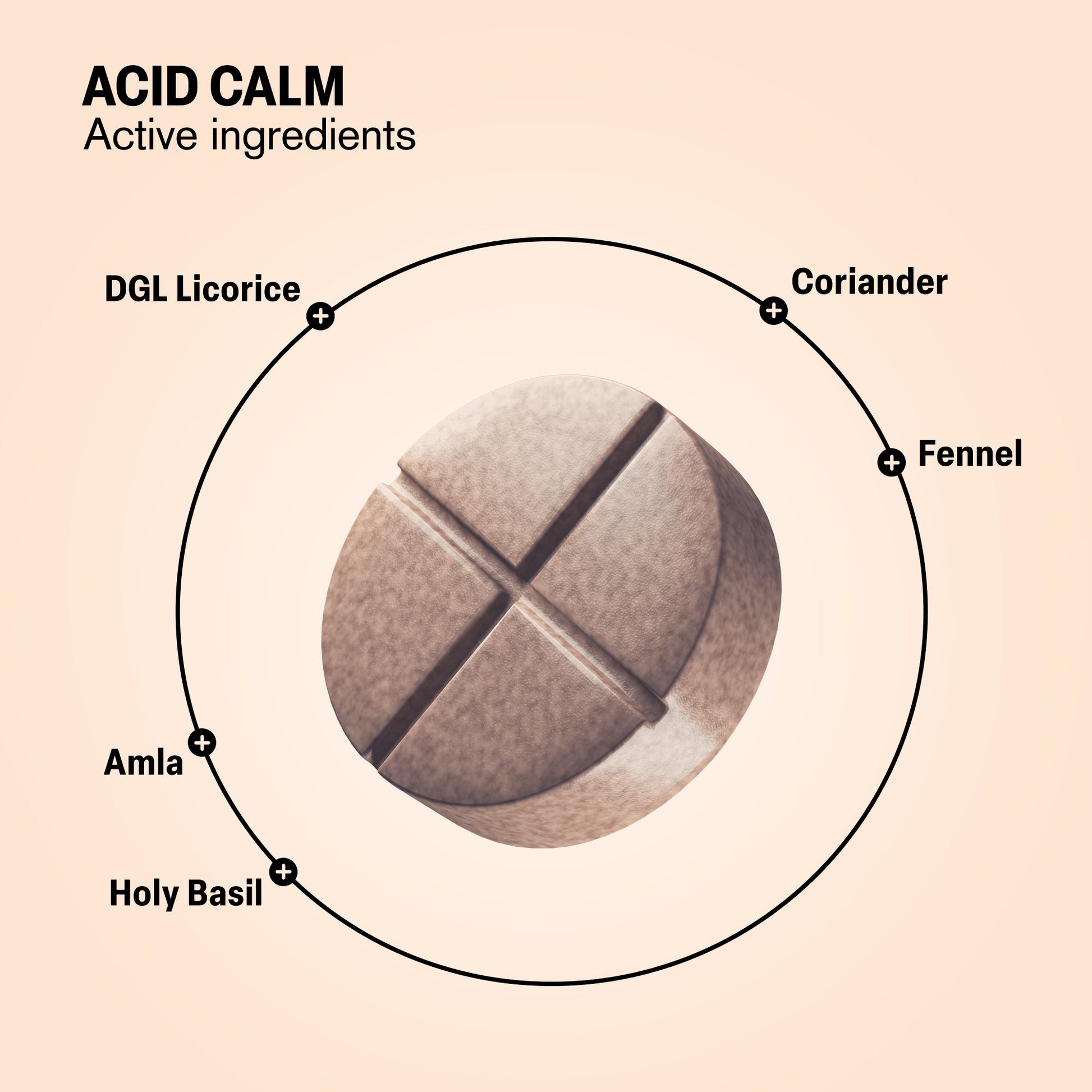 500mg Acid Calm Tablets - Vanilla Mint - Mood Tablets