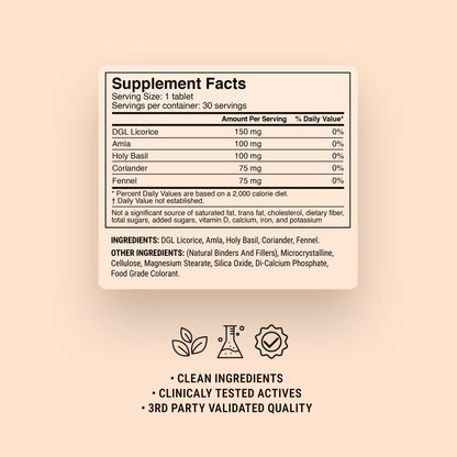 500mg Acid Calm Tablets - Vanilla Mint - Mood Tablets