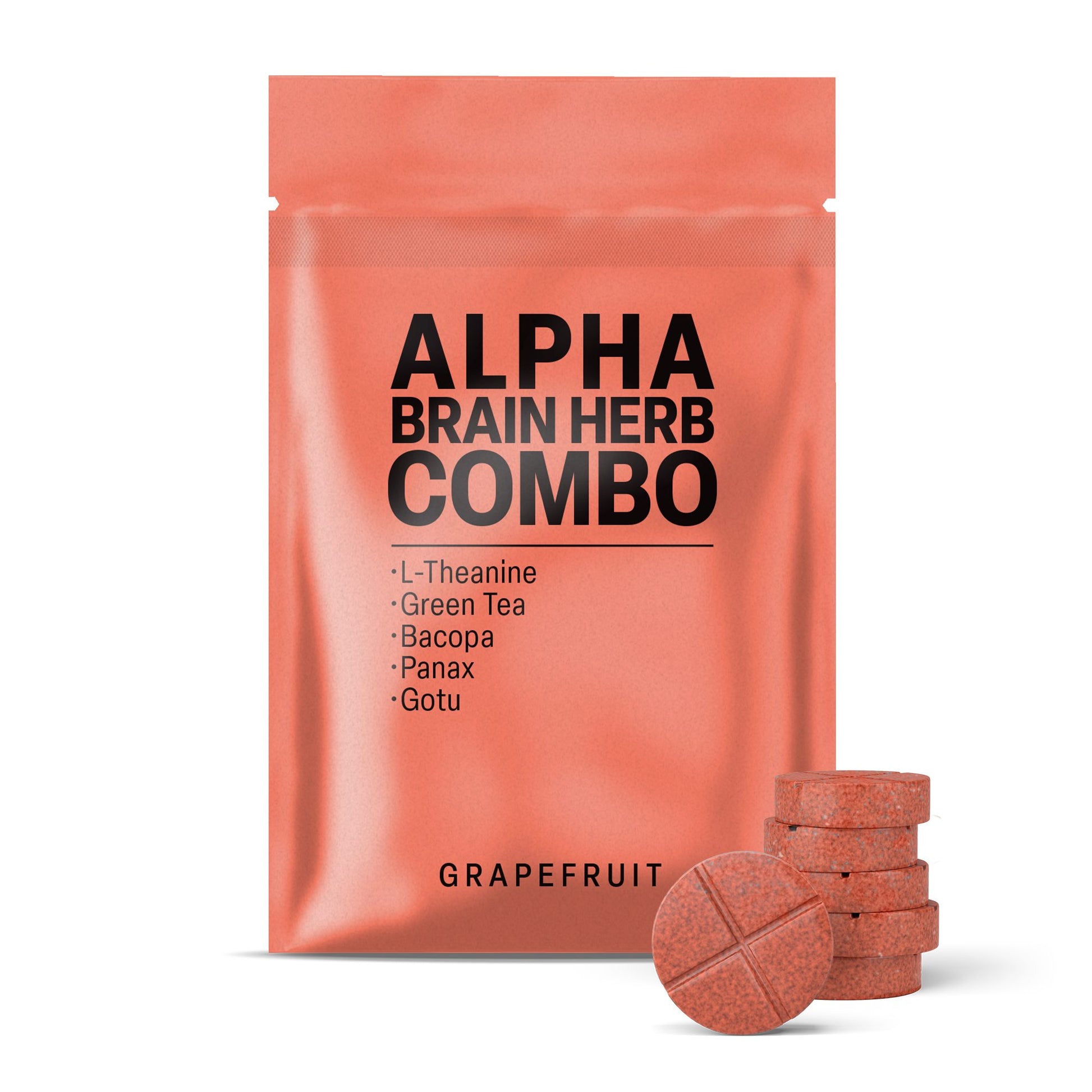 500mg Alpha Brain Herb Combo Tablets - Grapefruit - Mood Tablets