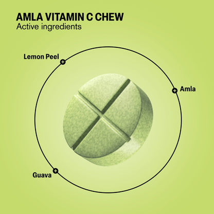 500mg Amla Vitamin C Tablets - Lemon-Guava - Mood Tablets