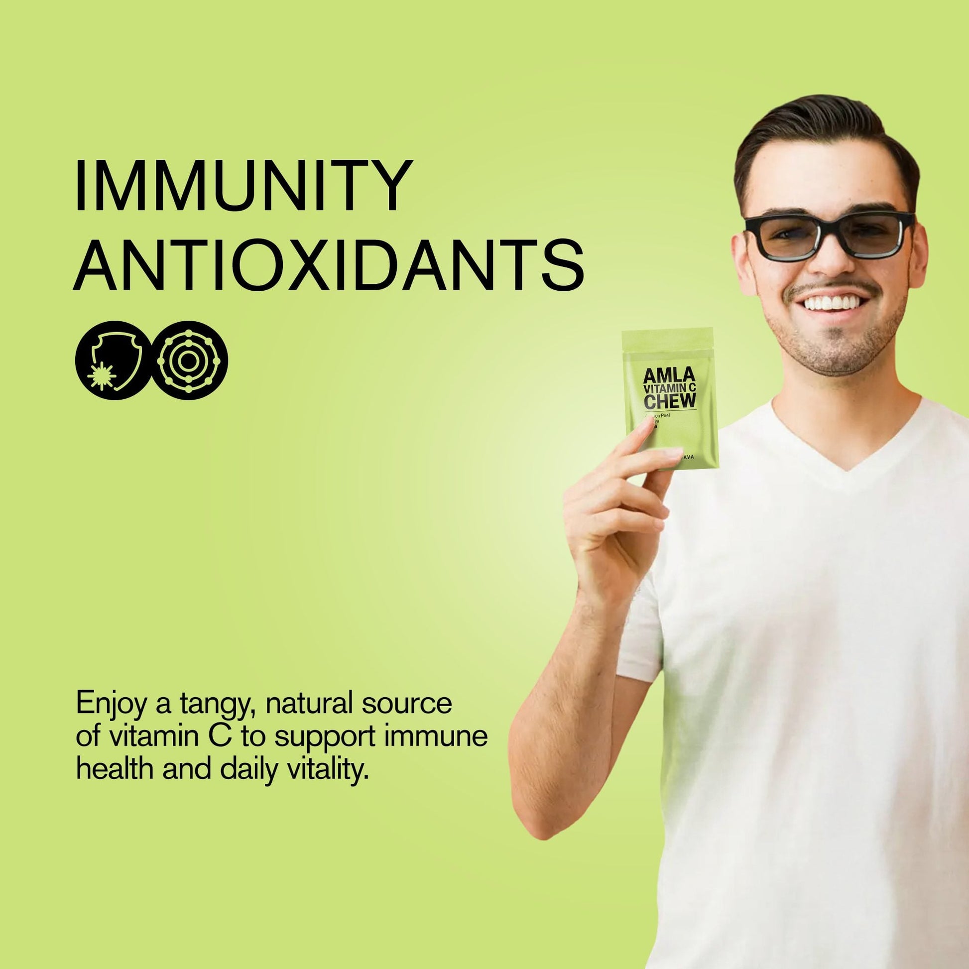 500mg Amla Vitamin C Tablets - Lemon-Guava - Mood Tablets