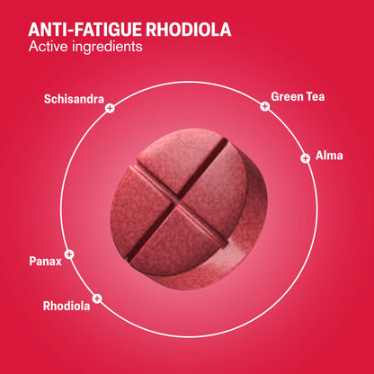 500mg Anti-Fatigue Rhodiola Tablets - Cranberry Hibiscus - Mood Tablets