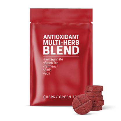 500mg Antioxidant Multi-Herb Tablets - Cherry Green Tea - Mood Tablets