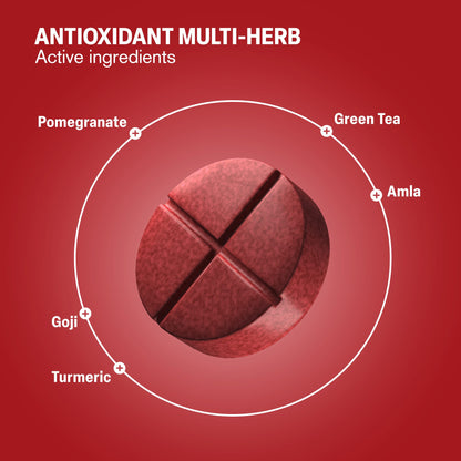 500mg Antioxidant Multi-Herb Tablets - Cherry Green Tea - Mood Tablets