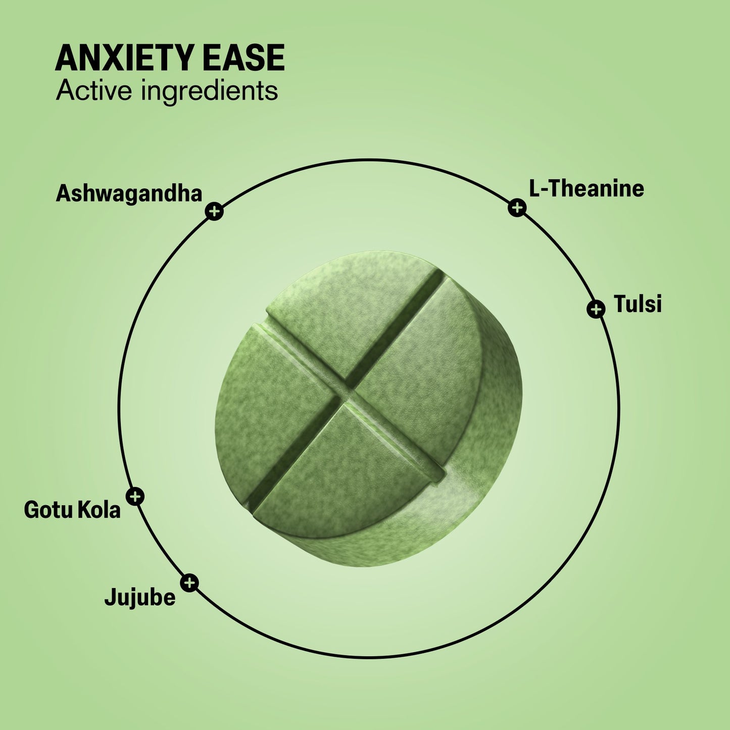 500mg Anxiety Ease Tablets - Lemon Mint - Mood Tablets