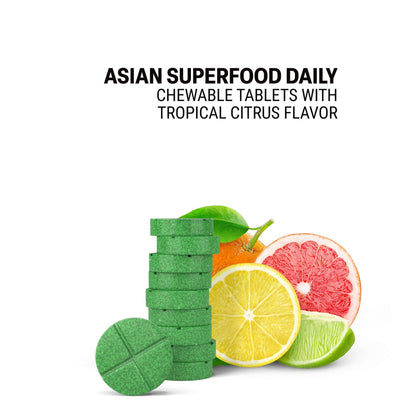 500mg Asian Superfood Daily Tablets - Tropical Citrus - Mood Tablets