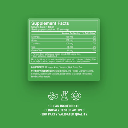 500mg Asian Superfood Daily Tablets - Tropical Citrus - Mood Tablets