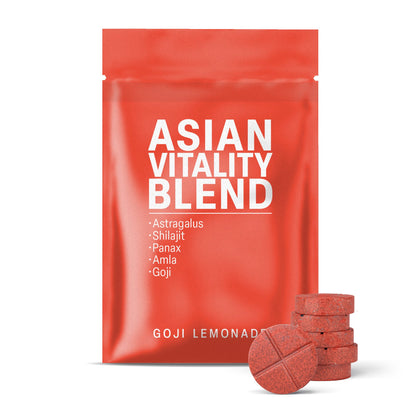 500mg Asian Vitality Blend Tablets - Goji Lemonade - Mood Tablets