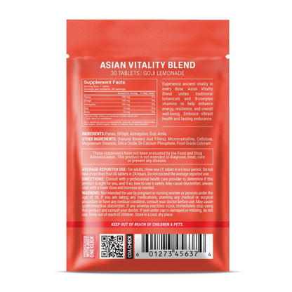 500mg Asian Vitality Blend Tablets - Goji Lemonade - Mood Tablets